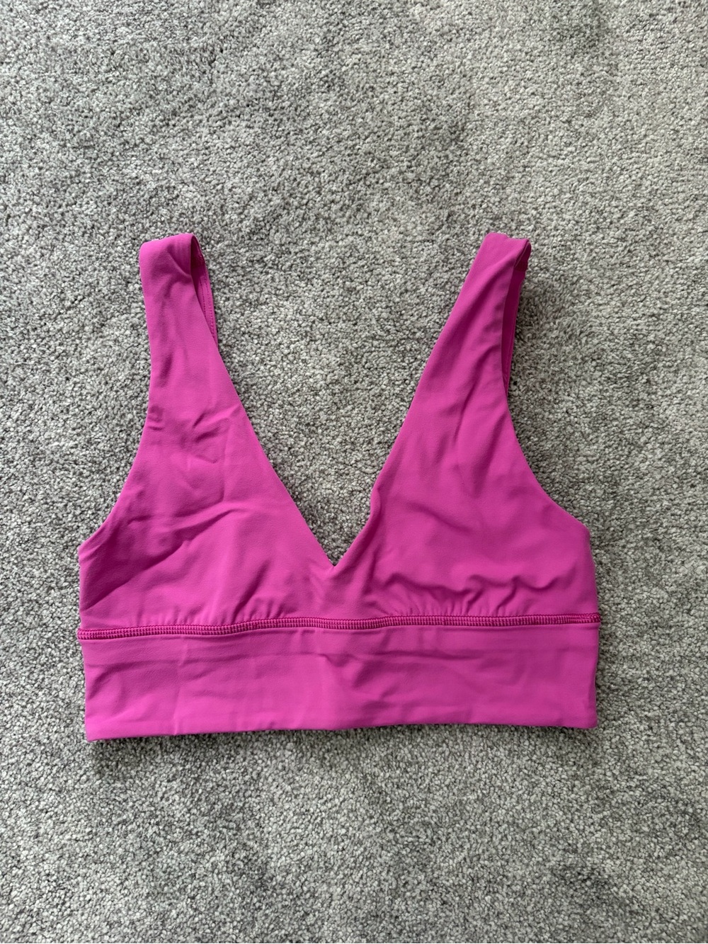 Lululemon Plunge V-Neck Bralette in Fuchsia Pink